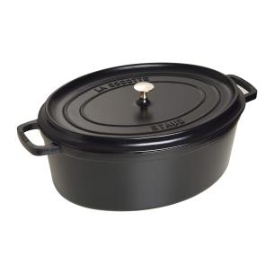 Pentola Staub - Casseruola Cocotte Ovale in Ghisa Smaltata 29 cm Nera