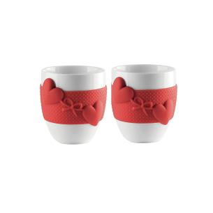 Guzzini - Set 2 Tazzine da caffé in ceramica love