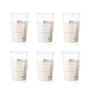Guzzini - Set 6 Reggibicchieri bianco latte Tiffany