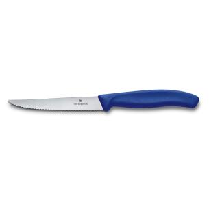 Victorinox - Coltello da bistecca Swiss Classic, filo ondulato Blu