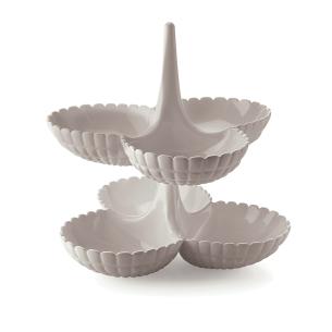 Guzzini - Set 2 Antipastiere Tiffany grigio tortora