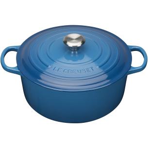 Le Creuset - Pentola cocotte in ghisa smaltata evolution 28 cm blu marsiglia