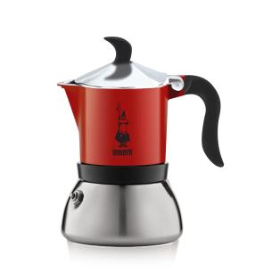 Bialetti - Caffettiera moka fiammetta induction da 3 tazze rossa