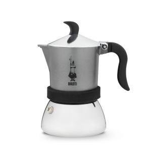 Bialetti - Caffettiera moka fiammetta induction da 3 tazze antracite