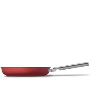 Smeg - Padella in alluminio antiaderente rossa 24 cm 50's Style CKFF2401RDM