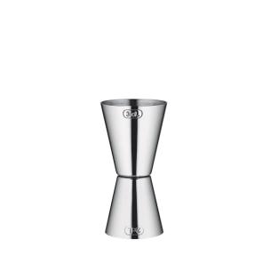 Cilio - Jigger misurino doppio da bar in acciaio inox 20/30 ml