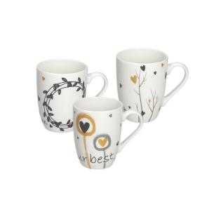 Tognana - Tazza Mug in porcellana linea Iris Goldy da 330 ml