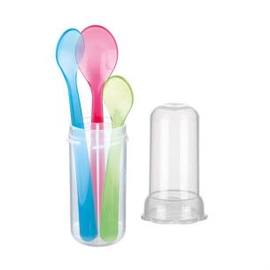 Tescoma - Set of 3 teaspoons with travel container Children's line