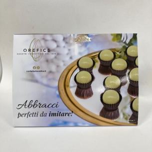 Confetteria Orefice - Abbracci biscotto avvolto da cioccolato panna 500g