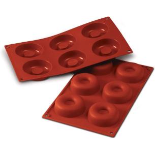 Pavoni - Stambo in silicone a forma di savarin 6 cavità