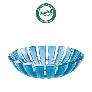 Guzzini - Cestino contenitore in plastica biologica riciclabile linea Dolcevita turchese 25 cm