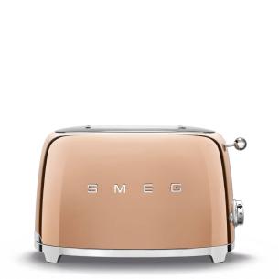 Smeg - 2-slice rose gold electric toaster retro 50s style TSF01RGEU
