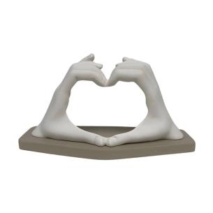 Bongelli Preziosi - Heart hands with base cm 16 x 9h