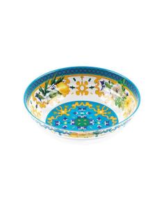 Guzzini - Contenitore ciotola grande in melamina linea Flower&Lemon 30 cm