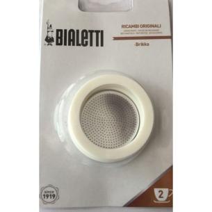 Bialetti 3 GUARNIZIONI E 1 FILTRO PER CAFFETTIERA BRIKKA 2 TAZZE