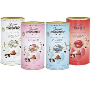 Maxtris - Confetti Cilindro Twist Ciocomandorla 100 gr Rosa