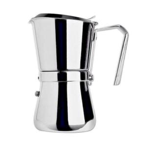 Giannini - Caffettiera Moka 6 tazze in Acciaio Inox induzione